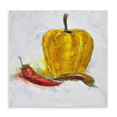 Peppers Yellow Tablecloth - Indoor/Outdoor Kitchen Decor