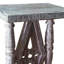 Arkeia Solid Wood Trestle End Table