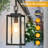 Modern Black Outdoor Hanging Lights for Front Porch