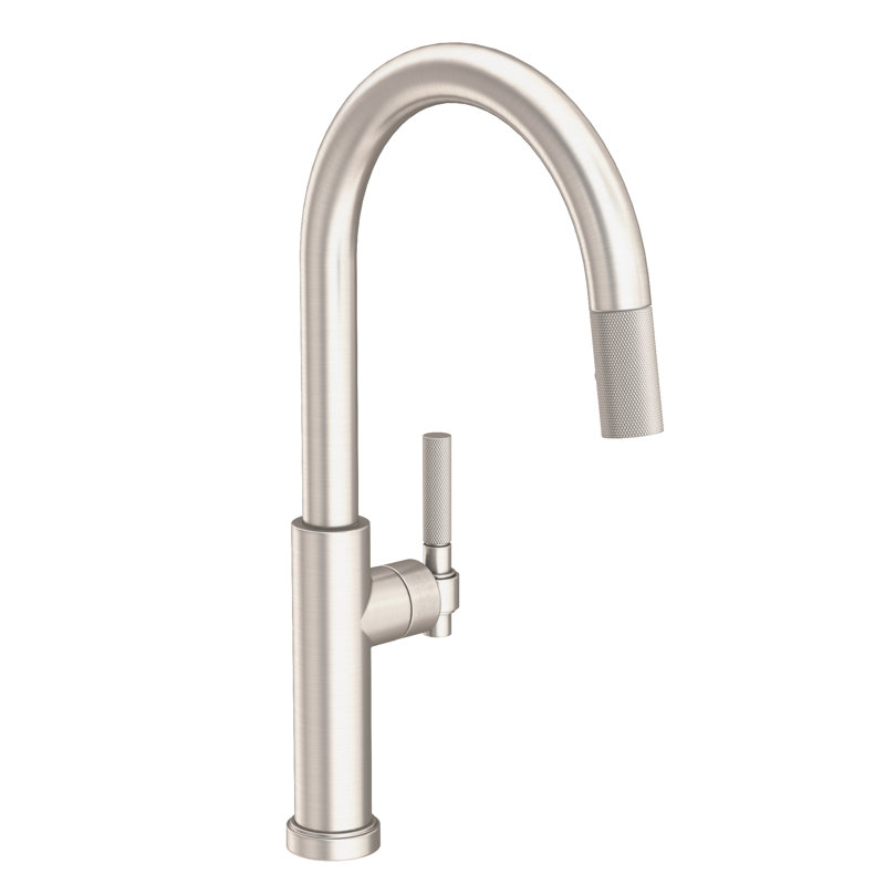 Muncy Single Handle Pull Down Kitchen Faucet, Satin Nickel (PVD)