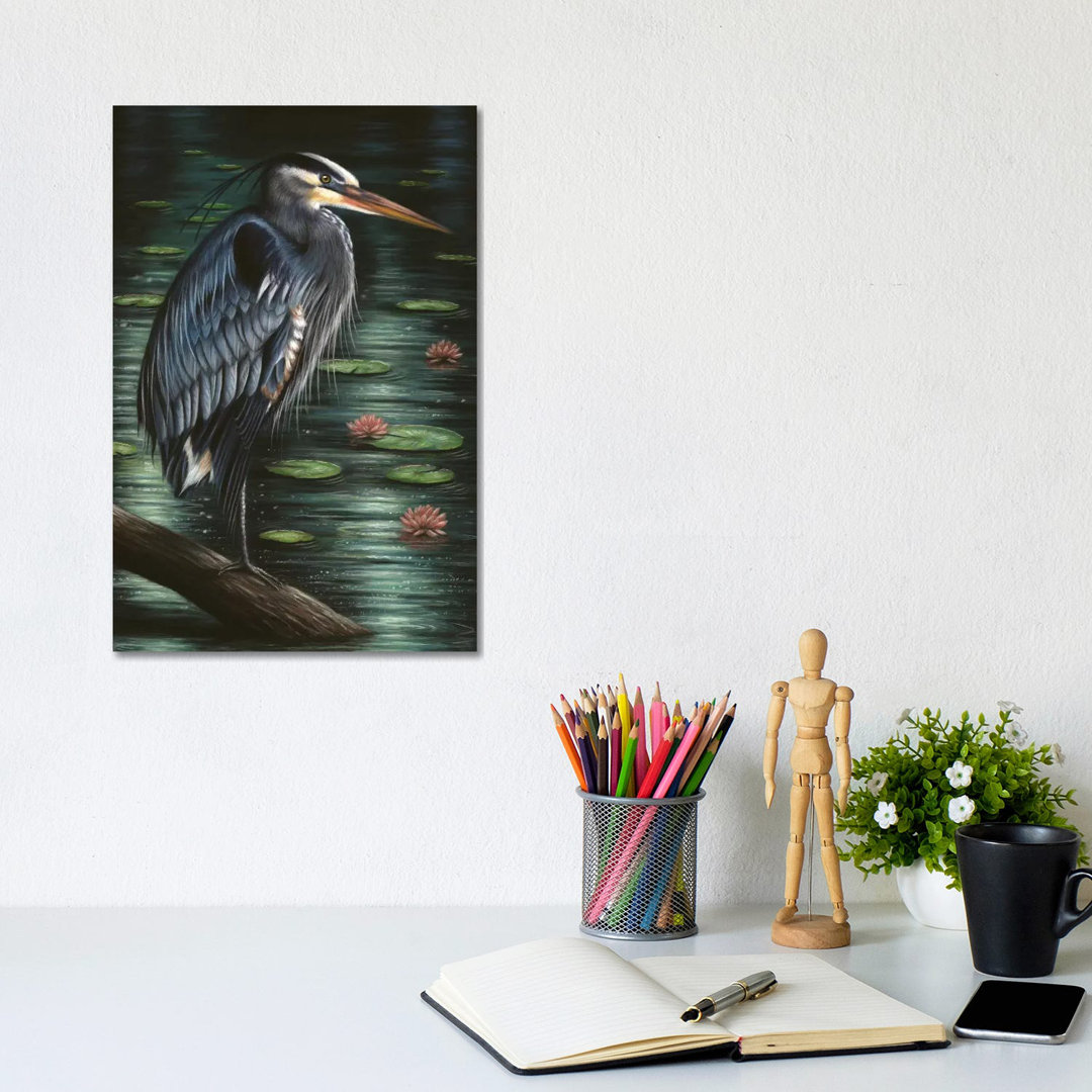 Heron by Richard Macwee - Gallery-Wrapped Canvas Giclée on Canvas