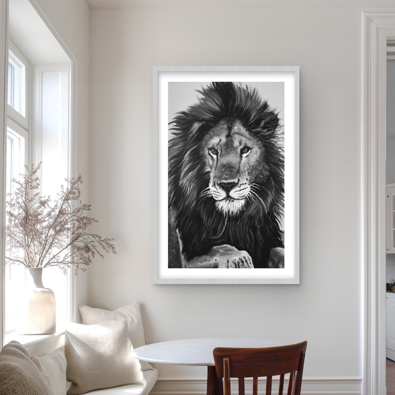 The Lion King - Wildlife, H 36 po x l 24 po, Argent argent