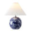 Lampe de table Egidius 19,5 "en céramique classique chinois avec abat-jour plissé Egidius-1161649872
