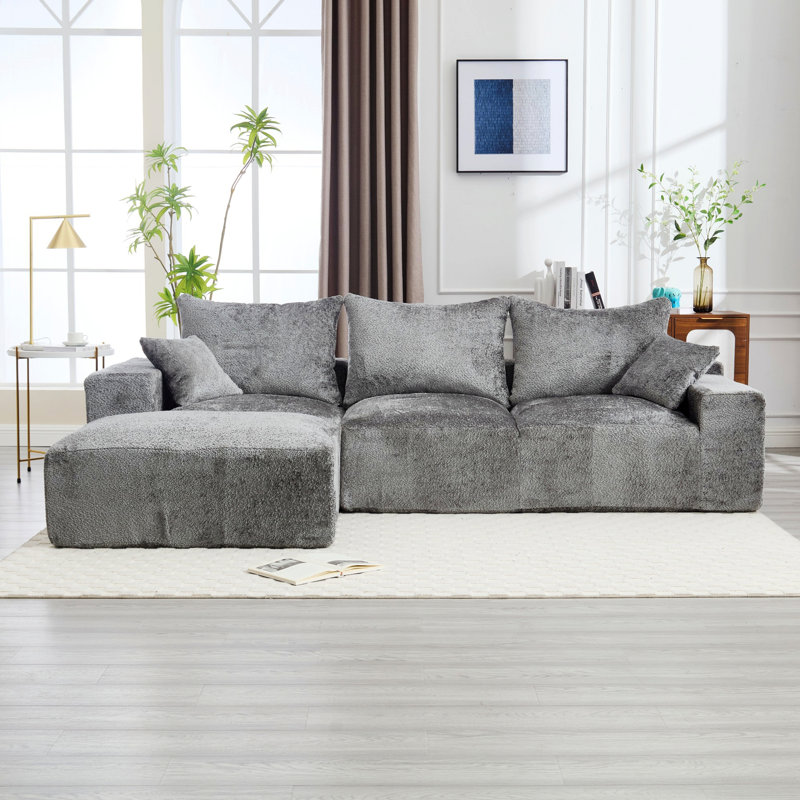 Canapé confortable avec un design intime et des matériaux de qualité supérieure pour la détente, Gris