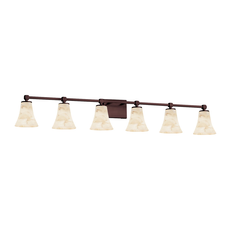 Éclairage pour meuble-lavabo 6 lumières Asae, Bronze foncé