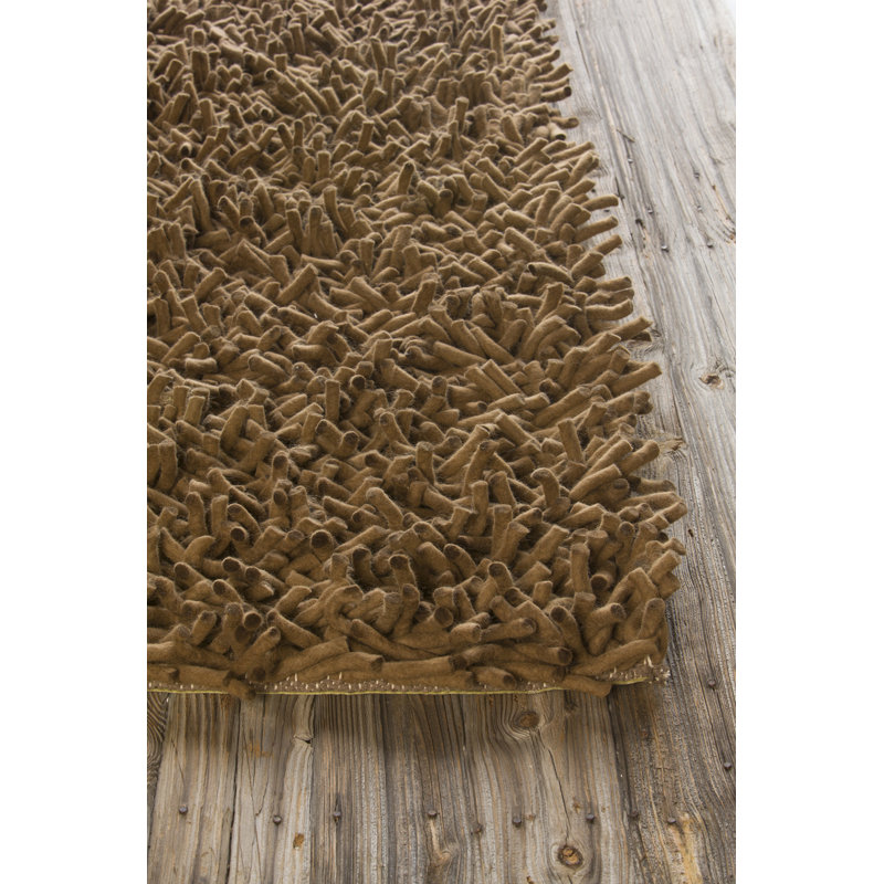 Montaro Wool Area Rug in Brown, Rectangle 7'9" x 10'6"