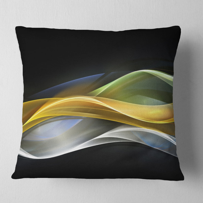 Abstract Reversible Throw Pillow, 18" x 18", Throw Pillow