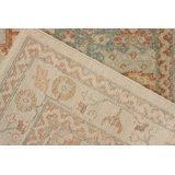 Distressed Homage Hand Knotted Wool Geometric Area Rug