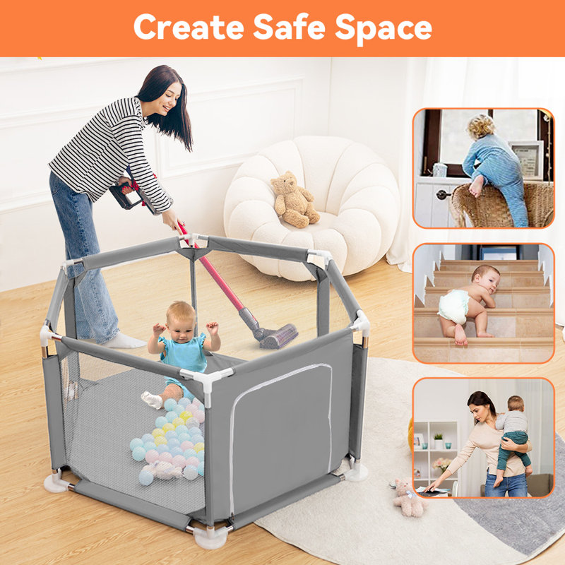 Centre d'activités pour enfants intérieur et extérieur 49 po, Gris