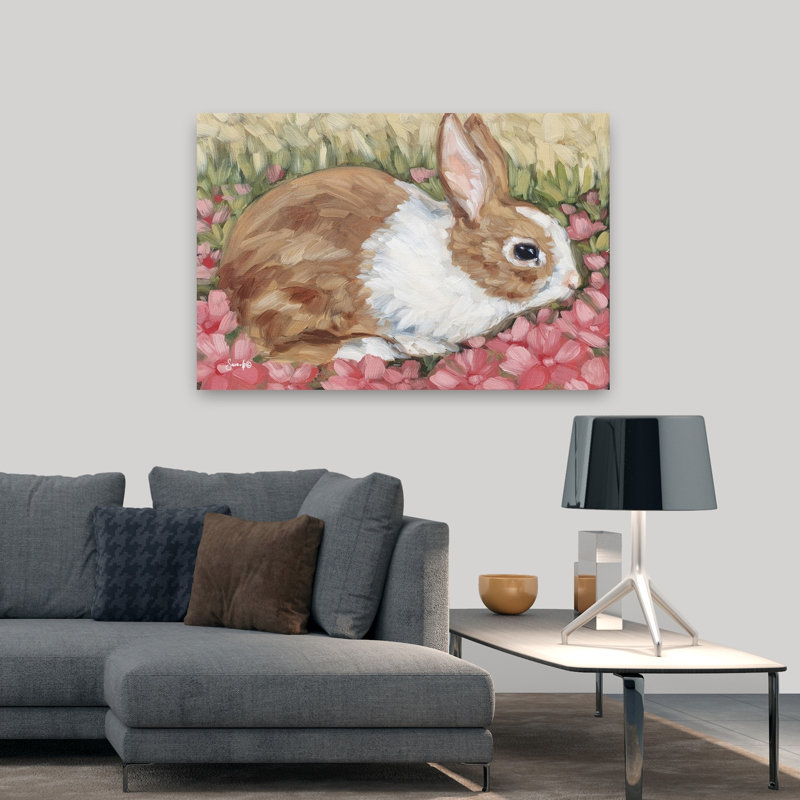 Art de fleur de lapin Sweet Pansy, H 32 po x l 48 po