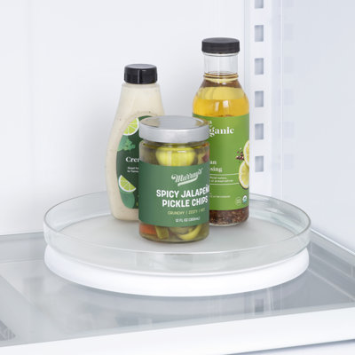 YouCopia® FridgeView 11" Fridge Turntable, Rotating Lazy Susan Turntable for Fridge Storage