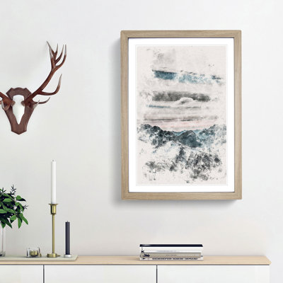 Mountain Clouds - Picture Frame Painting Print