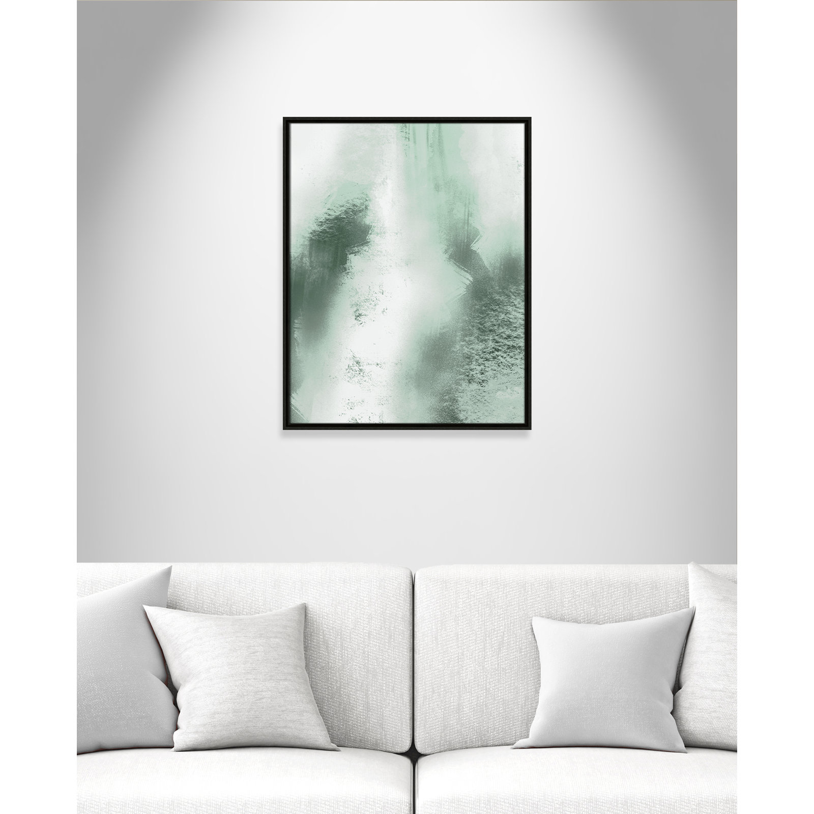 Quietude Smudges I Print by Marcus Prime, 23.5'' W x 29.5'' H, Espresso Floater