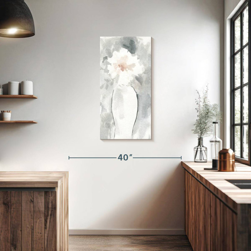 Avery Silver Blush I, H 36 po x l 18 po