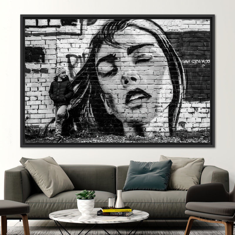 1 Piece Wall Art on Canvas, 25 cm H x 35 cm W, Framed Print without Mat, Black