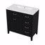 Armoire de salle de bain 36 po avec lavabo et tiroirs 36 po-890156008