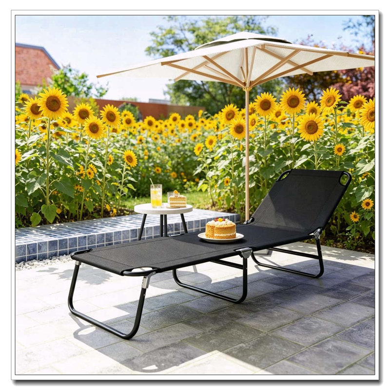 Chaise longue pliante pour bronzer