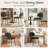 Modern Faux Leather Dining Chairs Set Of 4, Upholstered Kitchen & Dining Room Chairs With Padded Seat And Gold Metal Legs, Contemporary Side Chairs For Dining Room, Living Room, Vanity-1956855533
