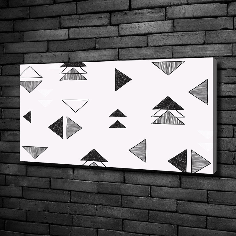 Triangles Background - Wrapped Canvas Print