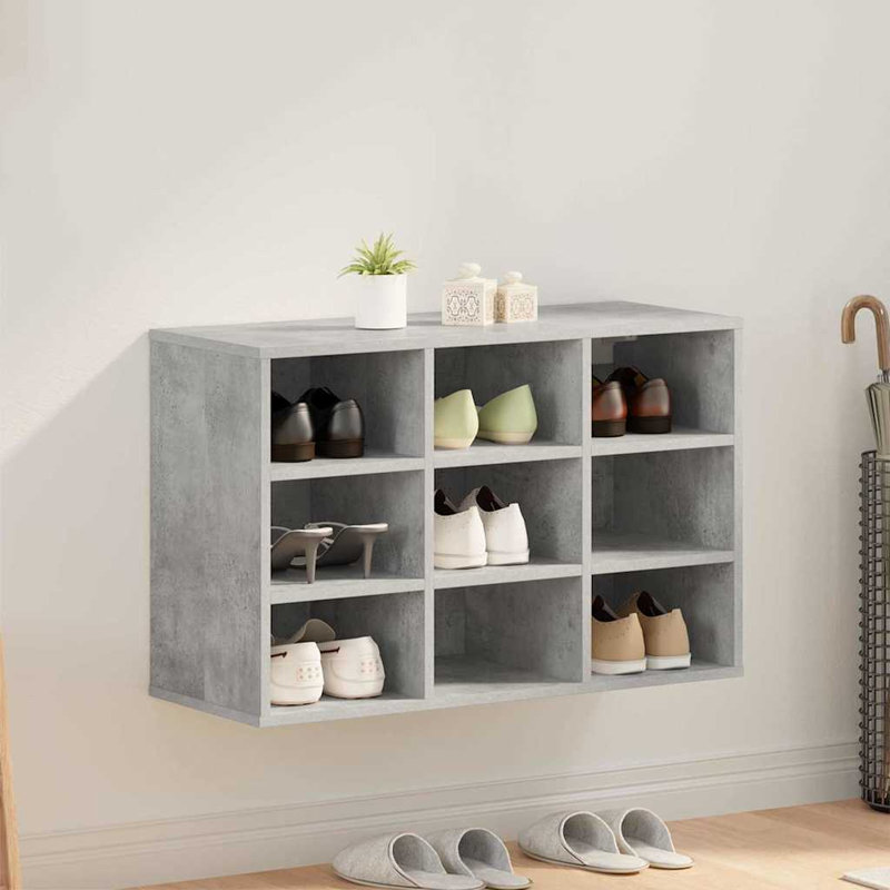 Shoe Cabinet, Concrete Grey
