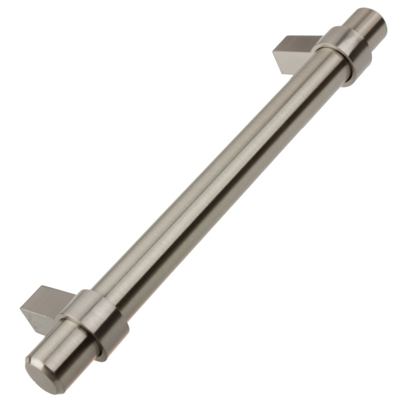 GlideRite Hardware Euro Bar Pull, Stainless Steel, 5.0625"