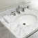 Oval Console Bathroom Sink with Overflow