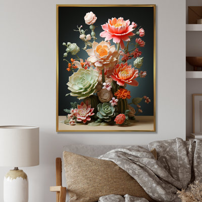 Floral Oasis Bouquet IV - Flowers Wall Art