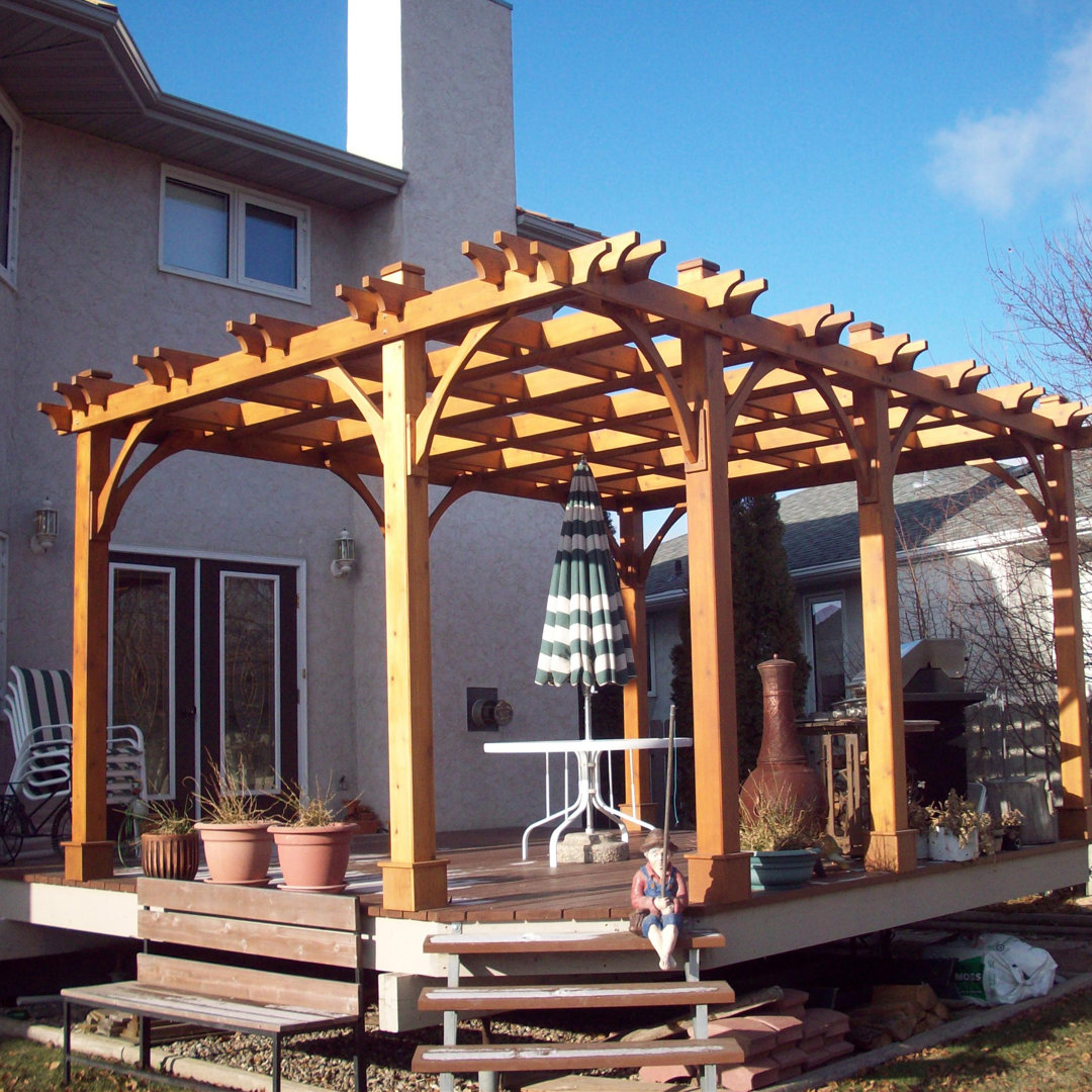 Breeze Solid Wood Pergola Outdoor Living Today 