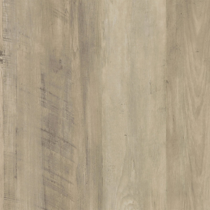 Flint Distressed Pine Square Engineered Wood Side End Table, Beige