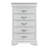 5-Drawer Vertical Chest With Textured Front & Decorative Handles-2032968174
