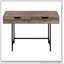 Bureau d'ordinateur moderne en bois récupéré d'aspect bois avec tiroirs de rangement pour le bureau personnel et l'ordinateur portable, alliant style et fonctionnalité.