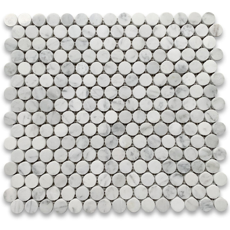 Carreau de mosaïque rond 11 po x 12 po