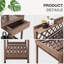 Banc de rempotage, table de rempotage, bancs de rempotage pour l'extérieur, table de jardin, table de rangement en PVC