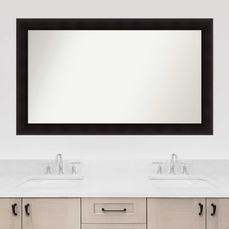 Miroir mural Jillissa, Rectangle, Noir, 30,75 po x 51,75 po