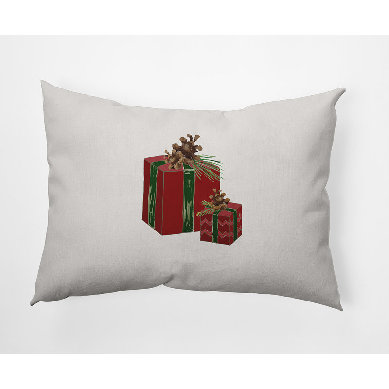  Housse de coussin d'extérieur rectangulaire Nature's Gift, rouge