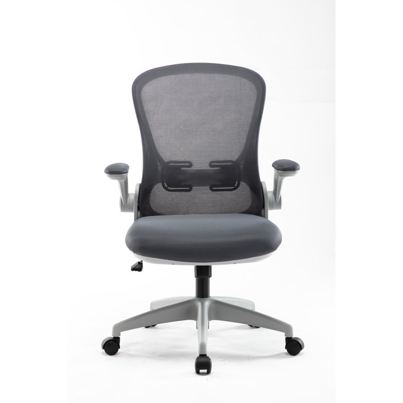 Chaise de travail en maille, Gris, Gris