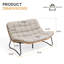 Lelsie 53.15" Wide Patio Loveseat-558372295
