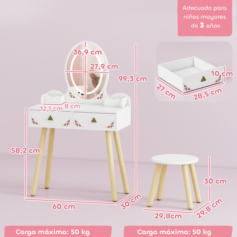 Dressing Table with Mirror