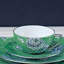Chinoiserie Green Porcelain Appetizer Plate