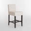 Tabouret de bar en tissu avec structure en bois massif-157070171