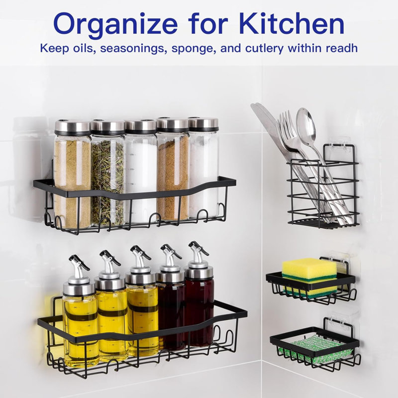 Adhesive Stainless Steel Shower Caddy
