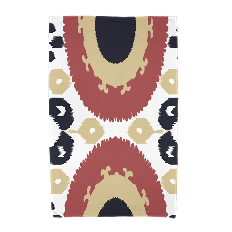Serviette de plage en microfibre Garett, Corail