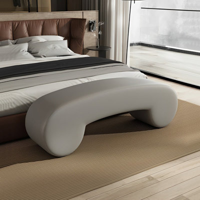 Banc rembourré en cuir Tierone Match