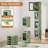 Aarn 4 Tier Folding Stackable Storage Box, Stackable Storage Drawers On Wheels, Bathroom Floor Cabinet With Doors-1218559371