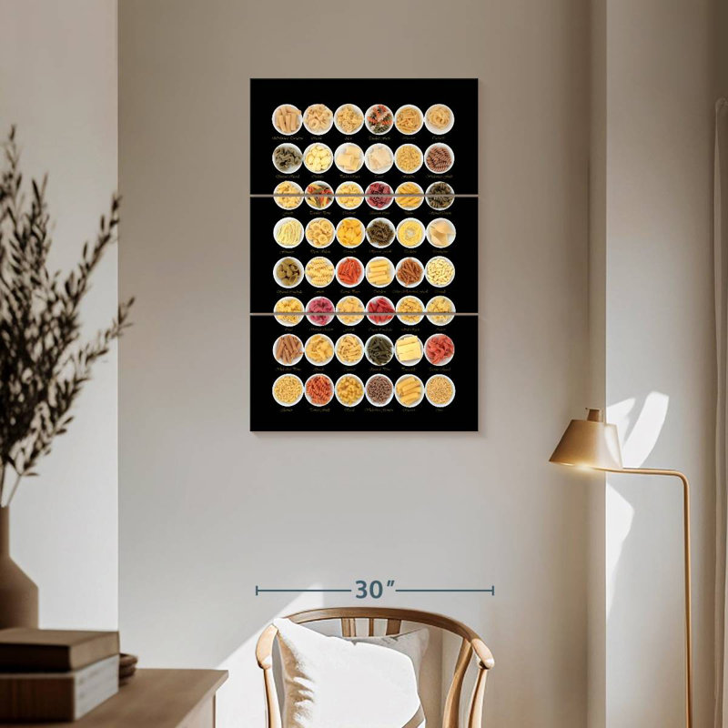 Yarlin Pasta Sampler, 57" H x 36" W
