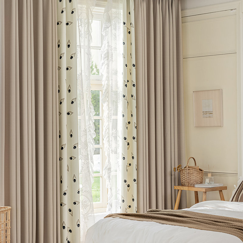 Curtain For Living Room Window Curtains For Bedroom 2 Panels, 98" W x 106" L