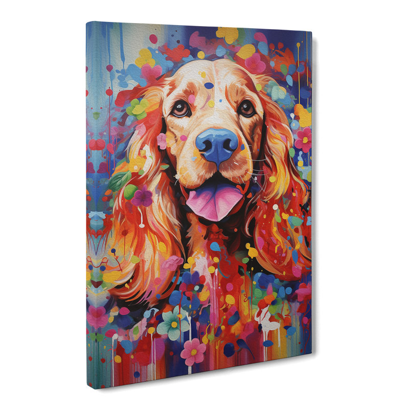 Cocker Spaniel Expressionism No.2 - Print, 60cm H x 40cm W x 3cm D