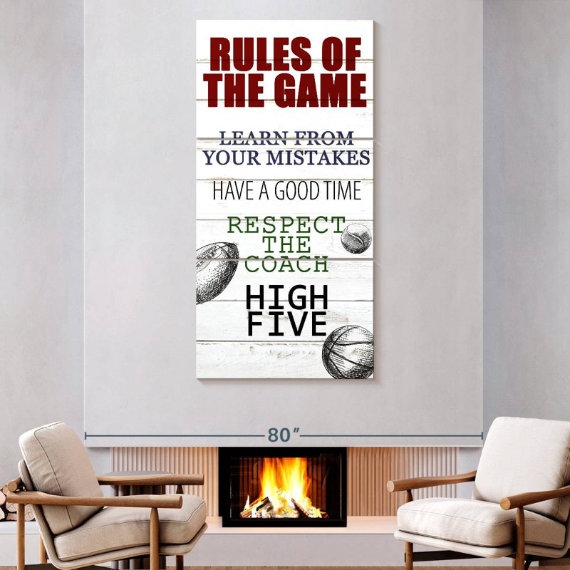 Rules Of The Game I, 80" H x 39" W