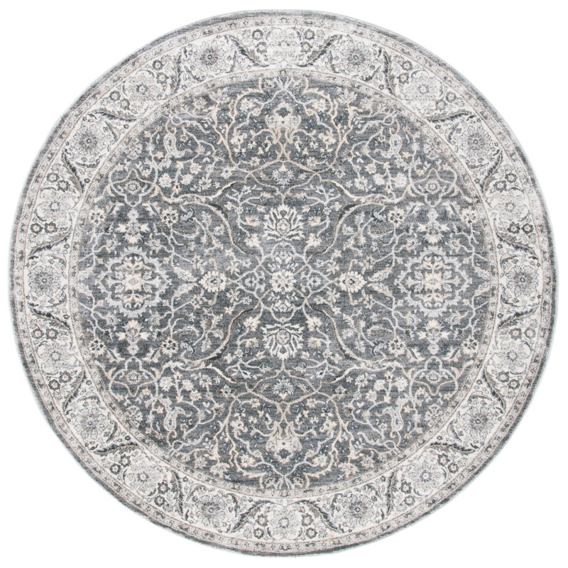 Aayusha Performance Oriental Rug, Round 6'7"