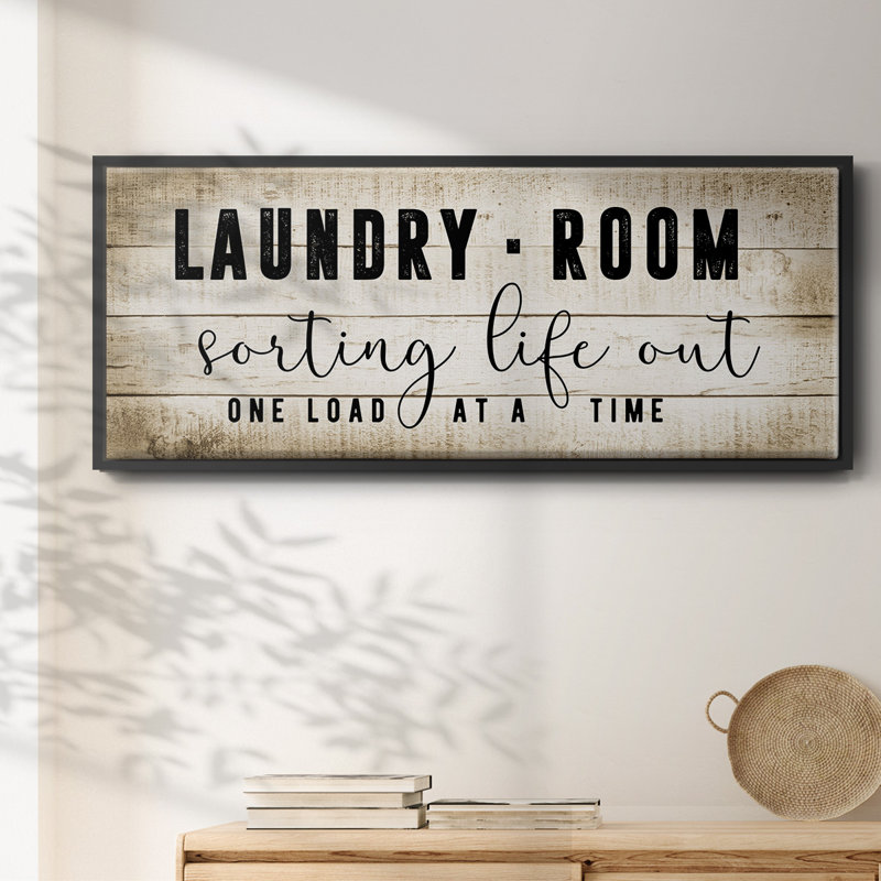 Laundry Room - Toile encadrée, H 12 po x l 30 po